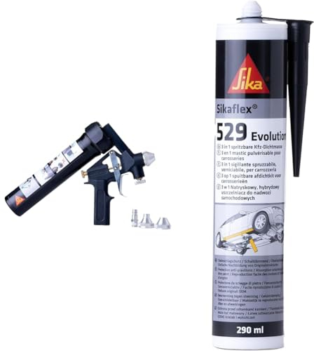 Sika Spraygun + spritzbare Dichtmasse Sikaflex-529 Evolution schwarz