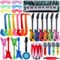 EXTRAPINS 30 Stück Aufblasbare Instrumente Spielzeug Set,Aufblasbare Party Props,Aufblasbare Gitarre Mikrofon Saxophon Trommel Aufblasbare Klaviertastatur Shutter Shading Gläser für 80er 90er Party