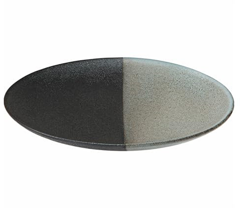 Maxwell & Williams AX0559 Teller rund - 15 cm Durchmesser - Serie Umi - mit Reaktivglasur grau-schwarz in Geschenkbox