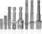 cxxtkcxxlc 8-Teiliges Stecknuss Adapter Set, 1/4, 3/8, 1/2 Sechskantadapter für Bohrmaschinen und Schrauber