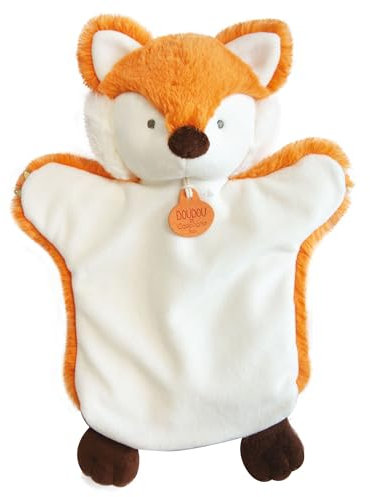 Linnea Kuscheltier Handpuppe, 25 cm, Polyester, Kollektion Les Marionettes Fuchs, Orange