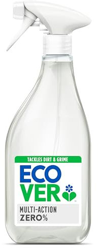 Ecover Zero Multi-Action All Purpose Spray, Dermatologically Tested, Suitable for Sensitive Skin, Fragrance-Free, 1 x 500ml