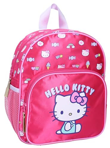 Vadobag Girls Rugzak Hello Kitty Follow The Rainbow Rucksack, New pink, One Size