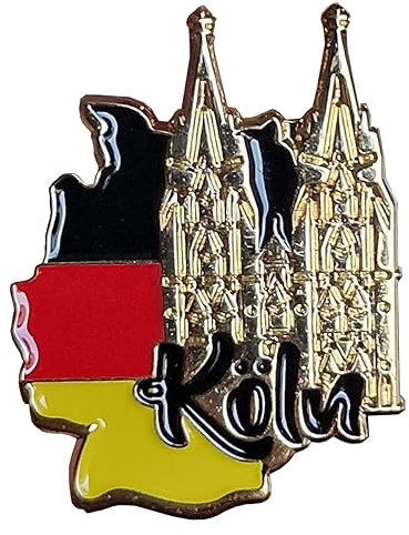 Pin Köln - Kölner Dom - Deutschland Karte Germany - Anstecker - 20 x 25 mm