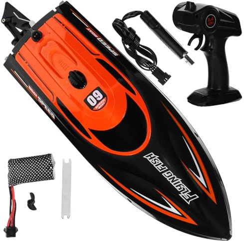 IMIKEYA Ghz Rc Elektroboot Hochgeschwindigkeitsfernbedienung Spielzeugboot Zufälliger Farbe Spaß Dem Wasser Für Erwachsene