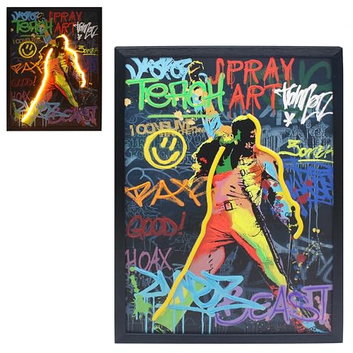 Lesser & Pavey Break Free Wall Art | Bold Neon LED Sign for Music & Freedom Lovers | Retro-Inspired Wall Décor | Vibrant Statement Piece for Bedrooms, Lounges, Studios & Creative Spaces