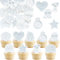 Gyufise 54Pcs Edible 60th Anniversary Cupcake Toppers Diamond Happy Wedding Glutinous Rice Paper Cheers to 60 Years We Still Do Picks Party Cake Decorations Supplies