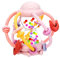 Beißspielzeug Baby ab 6 Monate, Sensorik Rassel Greifball Babyspielzeug aus Silikon, Montessori Motorikspielzeug Baby Geschenk ab 6 9 Monate 1 jahr (Rosa)