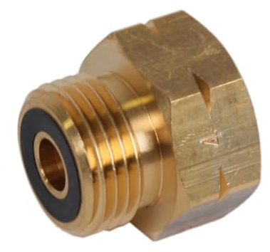 WELDINGER Adapter für 33 kg Propanflasche zum Anschluss von Campingregler