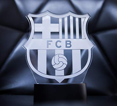 Lampe décorative 3D avec le logo officiel du FC Barcelona