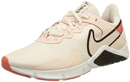 NIKE Women's Legend Essential 2 Sneaker, Light Soft Pink Black Magic Ember, 4 UK