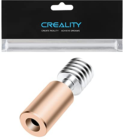Creality Offizielles Bimetall Heatbreak Throat Tube Kompatibel mit Ender 3 S1, Ender 3S1 Pro, CR10 Smart Pro, Sermoon V1, Sermoon V1 Pro 3D Drucker – Kupfer + Titan Bimetall