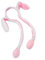 Serre-tête lumineux à LED en peluche avec oreilles de lapin dansant en mouvement Blanc
