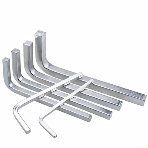 ZYWUOY Juego de llaves cuadradas de forma, 6 destornilladores de brazo corto para montaje de muebles, bicicletas, mantenimiento de motocicletas, bricolaje doméstico, paquete de funda