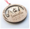 Personalised Baby's 1st Christmas - Wooden Tree Bauble Decoration Double Layered 3D Xmas Gift