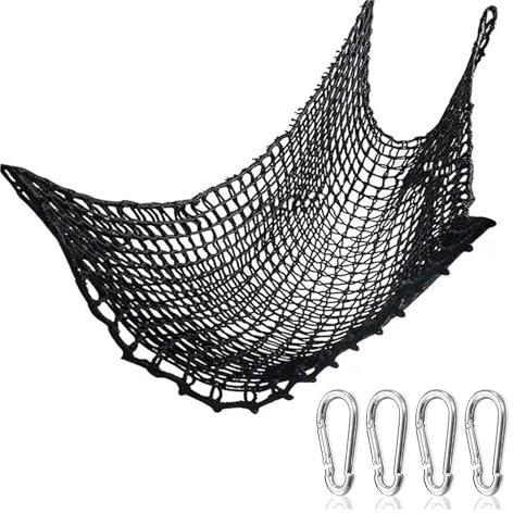 DTVEW Climbing Net for Outdoor Rope Netting, Climbing Cargo Net for Playground, 4.5cm/5mm Outdoor Balcony Safety Net, Against Falling Mesh(Size:1x1m/3.3x3.3ft)