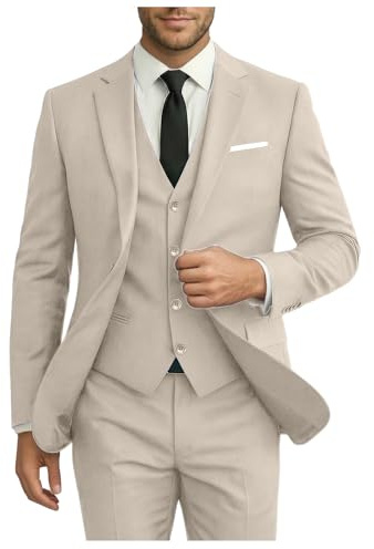 Ensemble 3 pièces pour Homme, ajusté, Costume de Mariage, Parrain de Mariage, Costume de Remise de diplôme, Smoking, Affaires, Formel, décontracté, Costume de marié, Veste, Pantalon