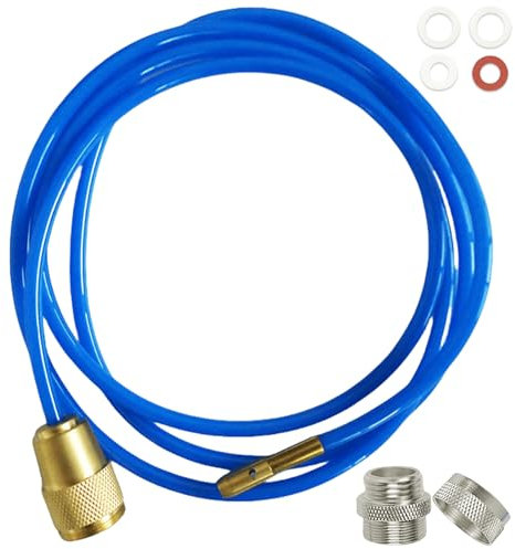 Limpiador de tuberías Power Clean, 2 m de alta presión, manguera desatascadora, manguera de limpieza de tuberías, espiral de desagüe, limpiador de tuberías a presión de agua para M22 M24 con juntas,
