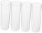 Veemoon 4 Pièces Bougeoir Cylindre en Verre Transparent Tube Abat-Jour Ouvert pour Bougie - Accessoire De Décoration Élégant Et Pratique pour Intérieur Et Extérieur