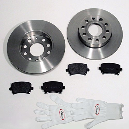 Autoparts-Online Set 60010242 Bremsscheiben 1KY;1KZ / Bremsen + Bremsbeläge für hinten/für die Hinterachse