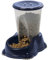 CAT CENTRE Smarty Snacker Bowl 1.5L Automatic Gravity Dry Food Dispenser Snacks Dog Rabbit Small Animal Premium Pet Supplies Kittens Healthy Feeder Dark Blue