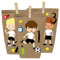 Papierdrachen DIY Adventskalender Kraftpapier Set - Fußballer (Deutschland Edition) zum Aufkleben - mit 24 braunen Papiertüten zum selbst Befüllen und zum Selbermachen - Weihnachten