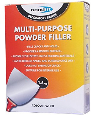 Bond It 1.5kg Multi Purpose Powder Filler Repair Holes Ceilings Decorating