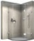 Doccia angolare EX415 80 x 80 cm porta girevole vetro temprato revêtement NANO senza piatto doccia