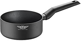 Prima Collection Black Casseruola 1 Manico Alluminio Antiaderente Induzione Diametro 16 cm