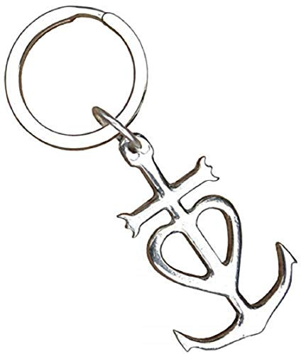 Camargue Schl�sselring, Camargue Kreuz Schl�sselring, Handgegossen, von William Sturt, aus Deutsche Zinn (Pewter)