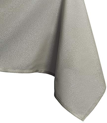AmeliaHome Tischdecke rund 150x150 cm Tischtuch Tafeldecke Empire | Fleckschutz Lotuseffekt Abwaschbar Wasserabweisend Glänzend Glatt Cappuccino