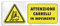 Cartello cm 30x12 - Attenzione Carrelli in Movimento (PVC spessore 1 mm con 4 fori)