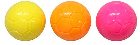 Good Boy Fußball mit Quietschelement, leuchtet im Dunkeln, 65 mm, 12 Stück