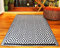KAMACA Outdoor Teppich Raute wetterfest UV beständig wendbar für Balkon Terrasse Garten Wohnmobil Camping Robuste Pflegeleichte Campingmatte für alle Außenbereiche (Teppich 120 x 180 cm schwarz)