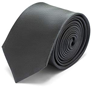 Brera67: elegante Anthrazitgraue Krawatte aus Seide und Wolle 148 x 8 | Krawatten für Herren | Krawatte Jungen | Accessoires Männer für Jacke und Anzug