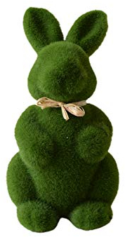 HshDUti Tables Kleiner Kunstrasen Hase Tischdekorationen Mittelstück Moos Kaninchen Figur für Ostern Kindergeburtstag Verrückter Hutmacher Teeparty Ostern Kaninchen Ornament Zimmer Desktop Dekoration
