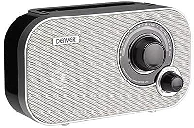 Denver TR-51 UKW-Radio mit analogem Tuning, Weiß