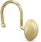 CHICTIE Gold Shower Curtain Hooks Rings ,Brass Decorative Shower Curtain Hooks Bling Hemisphere Design,Set of 12 Metal Rustproof Shower Hangers Rings for Bathroom Curtains Rods