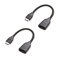 Cable Matters 2er-Packung 8K / 4K 120Hz Mini HDMI auf HDMI Adapter in Schwarz, 12 cm, Mit HDR Unterstützung für Raspberry Pi Zero UVM
