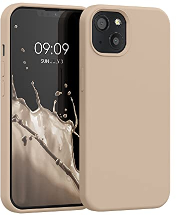 kwmobile Case Compatible with Apple iPhone 13 Case - TPU Silicone Phone Cover with Soft Finish - Mother Of Pearl