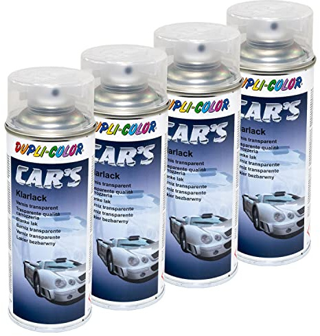Barniz transparente en spray Car's Dupli Color 385858 brillante 4 x 400 ml