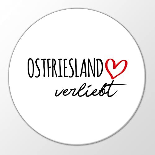 Huuraa Magnet Ostfriesland verliebt Geschenk 59mm Flaschenöffner Ostfriesland Geschenkidee