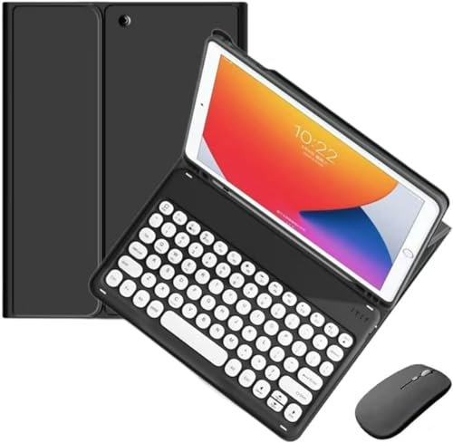 Keyboard Case for Samsung Galaxy Tab A8 10.5 inch 2022 with Mouse,Smart Soft Case with Bluetooth Keyboard for Galaxy Tab A8 Detachable Wireless Keyboard Tablet Cover with Pencil Holder (Black)