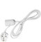 Wowsale Pendant Light Ceiling Lighting Fitting, E27 Lamp Holder Suspended Pendant Light Fitting Kit, 2 Core Gold Fabric Cable Plug with On/Off Switch- UK Plug (White, 4m)