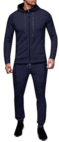 Felpa con cappuccio da uomo manica lunga da uomo tuta invernale da uomo con cappuccio giacca con cappuccio in pile da uomo, Marina, M, Vintage