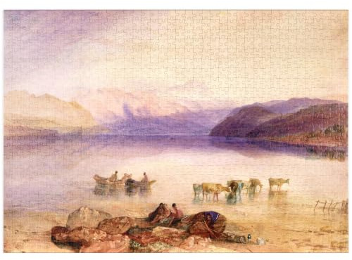 MyPuzzle Joseph Mallord William Turner, Ullswater, Cumberland - Premium 1000 Teile Puzzle - MyPuzzle Sonderkollektion von Aepyornis