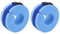 CHICIRIS Schwimmmanschetten aus Schaumstoff, 2er-Set, Wassergymnastik, Schwimmring, Pool, Übungen, Knöchel, Arme, Gürtel mit Schnellverschluss für Erwachsene, Kinder, Schwimmfitness(Blau)
