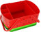 Mr Bar B Q Caddy, Watermelon - Organizing Condiments, Tools for Grill, BBQ, Picnics, Household Cleaning - 12” x 8.5” x 5.5”