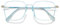 VEVESMUNDO Blaulichtfilter Brille Rechteckig Brillengestelle Dekobrille Hornbrille Groß Nerdbrillen Ohne Stärke (1 Stück Transparent Blau Brille, 0)