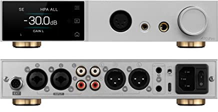 TOPPING A70 Pro Fully balanced headphone amplifier Preamp - 17000mWx2 Output power, 2 Gain, R2R Relay Volume Control, Full Color Display HIFI Audio Support Extensions Silver